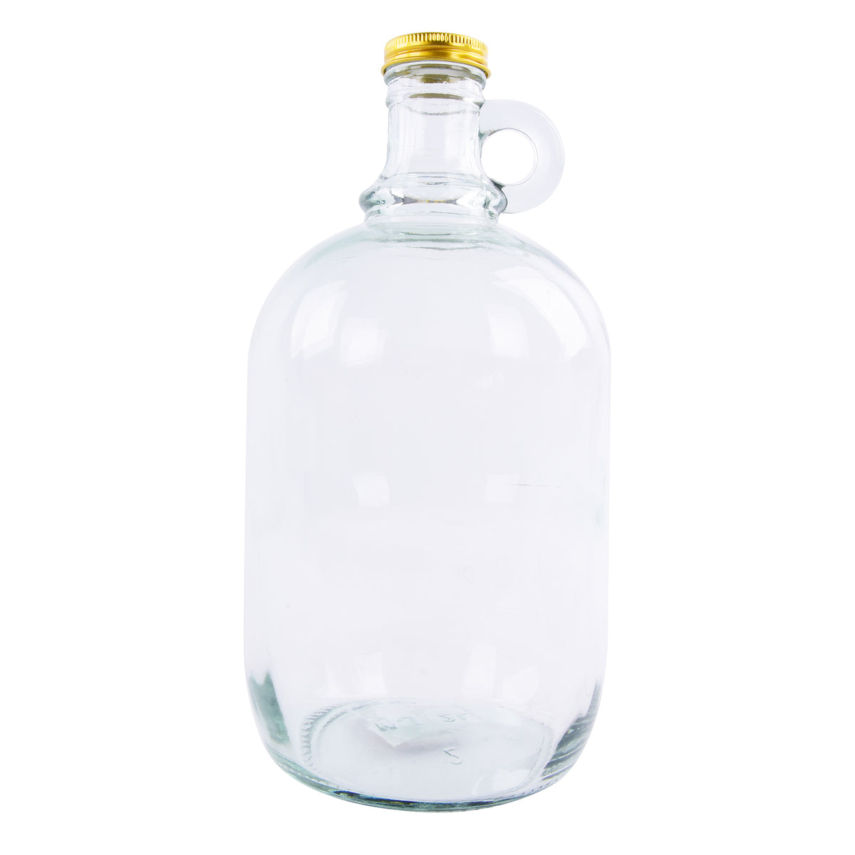 Glass bottle with lid