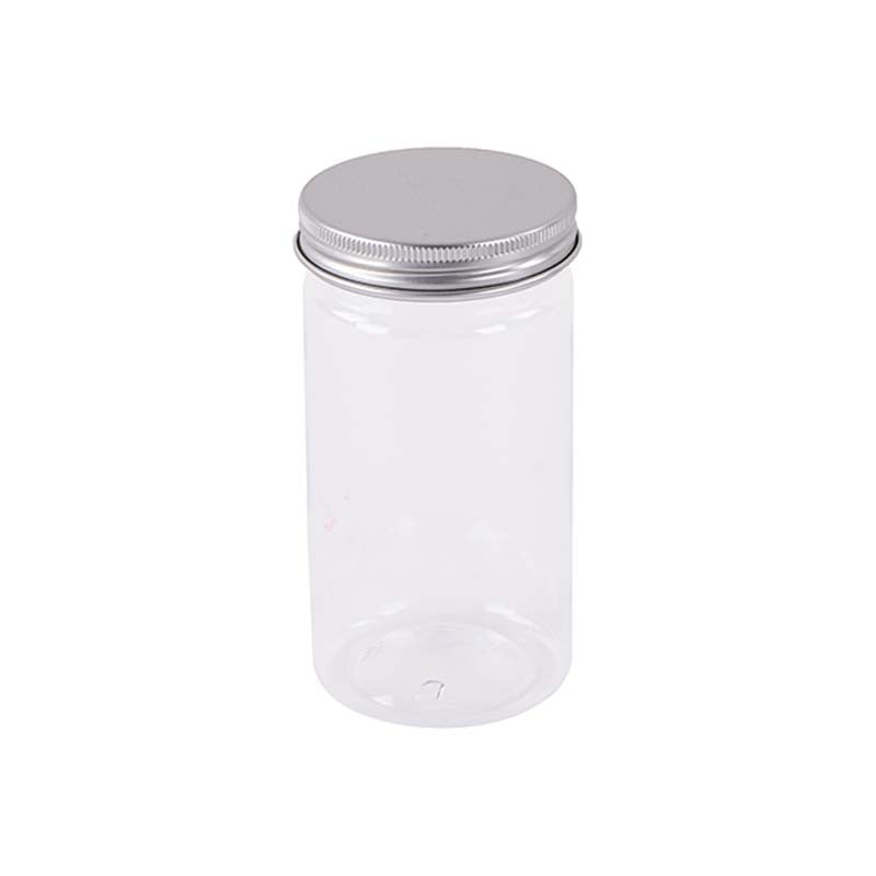 Round Storage Jar With Aluminum Lid, 420Ml