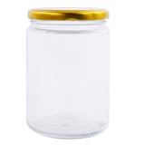 Glass canister with lid