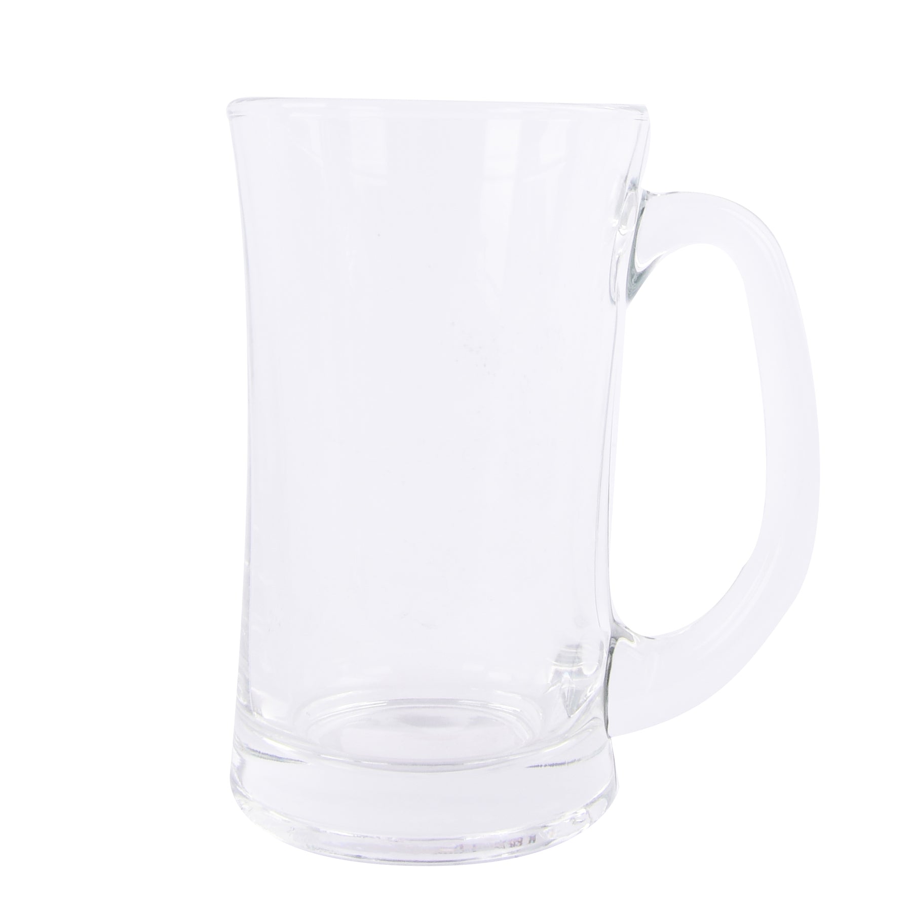 Glass mug with handle
