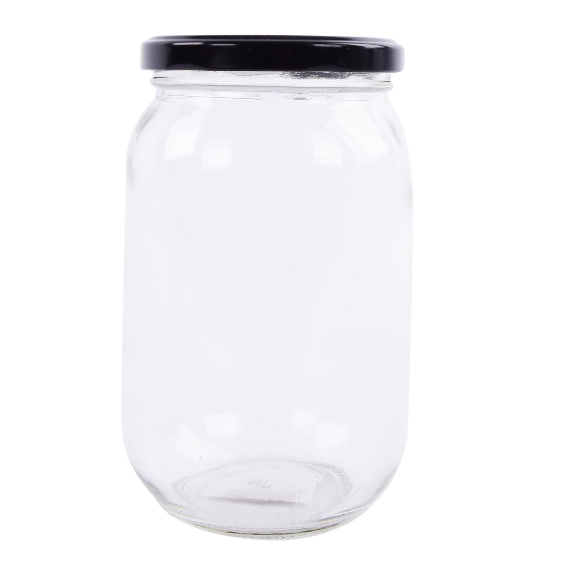 Glass canister with lid