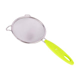 Green Stainless Steel Mesh Strainer - 14 Cm - Green