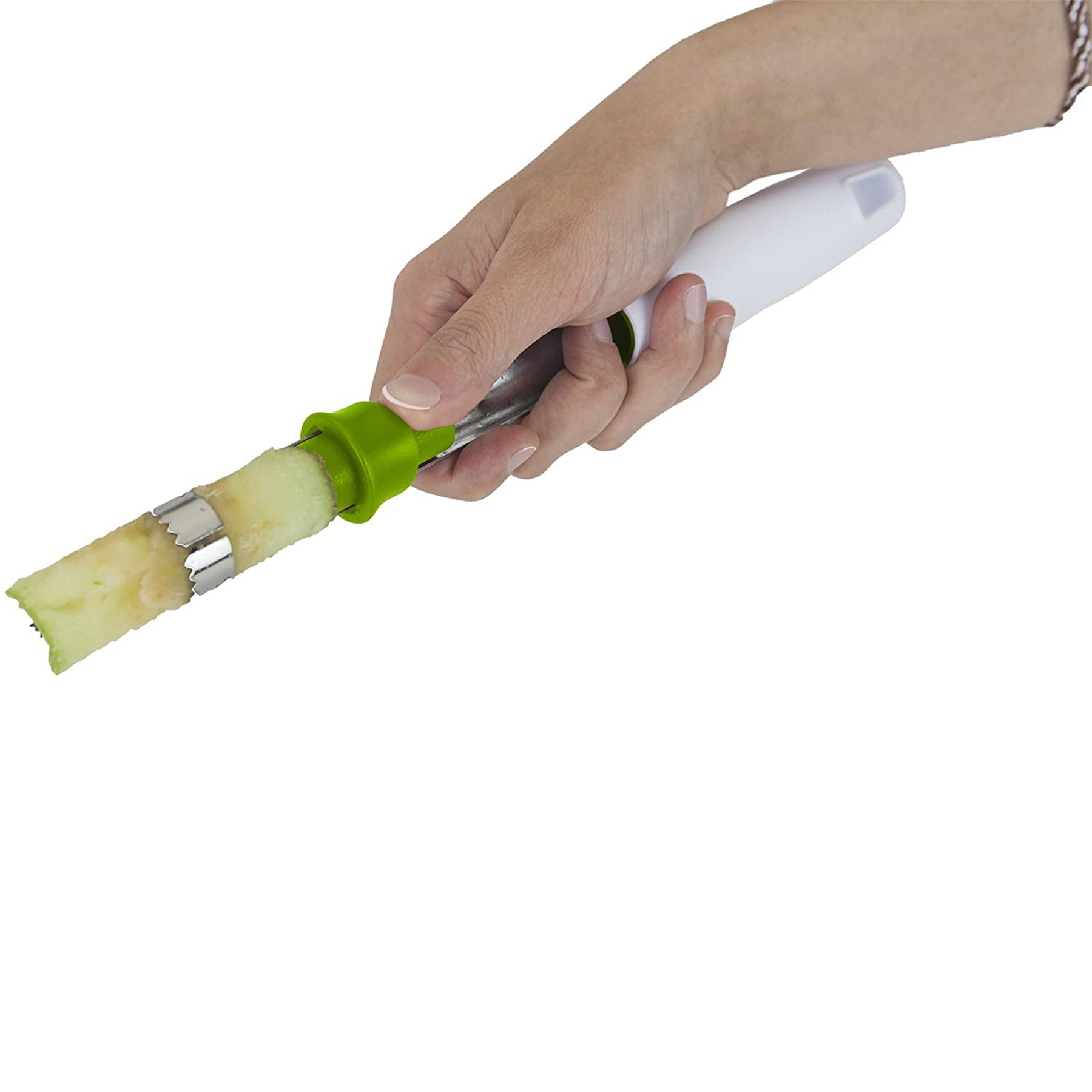 Apple corer, White-Green