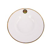 Pasta Plate - Gold & White