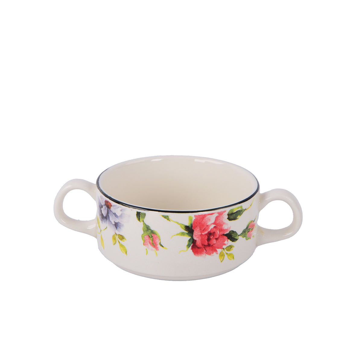Soup Cup With Handles - Multi Color