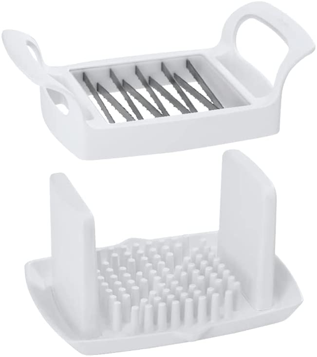 Tomato Slicer with Base, White
