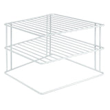 2-Tier Corner Rack, White