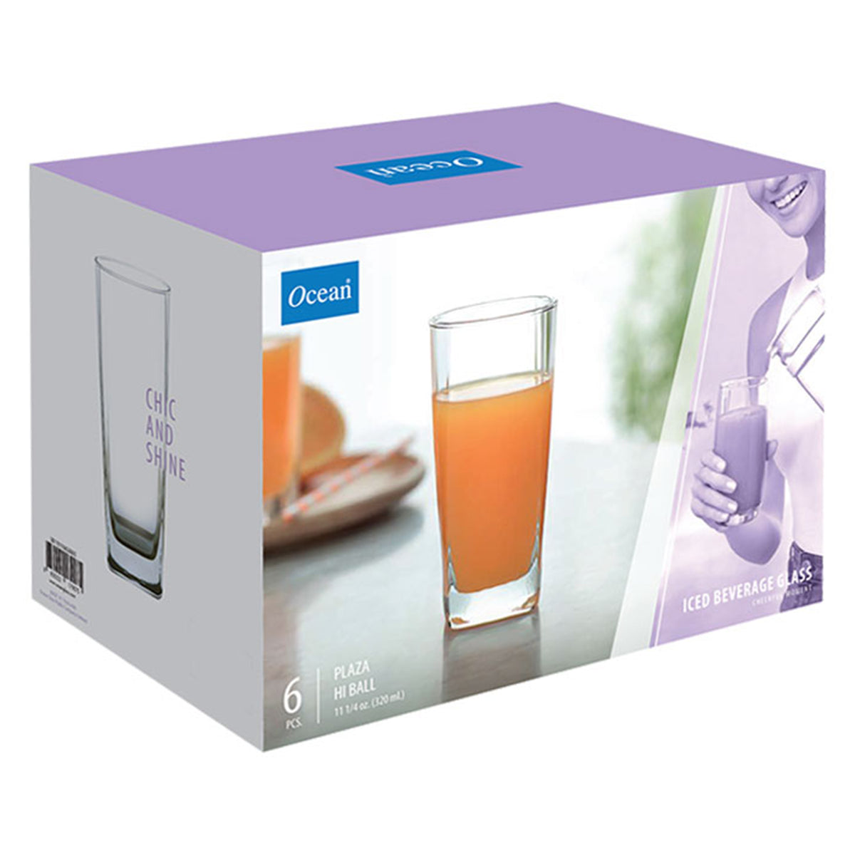 Glass cups set