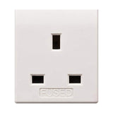 Adaptor with 3 Sockets , White Color