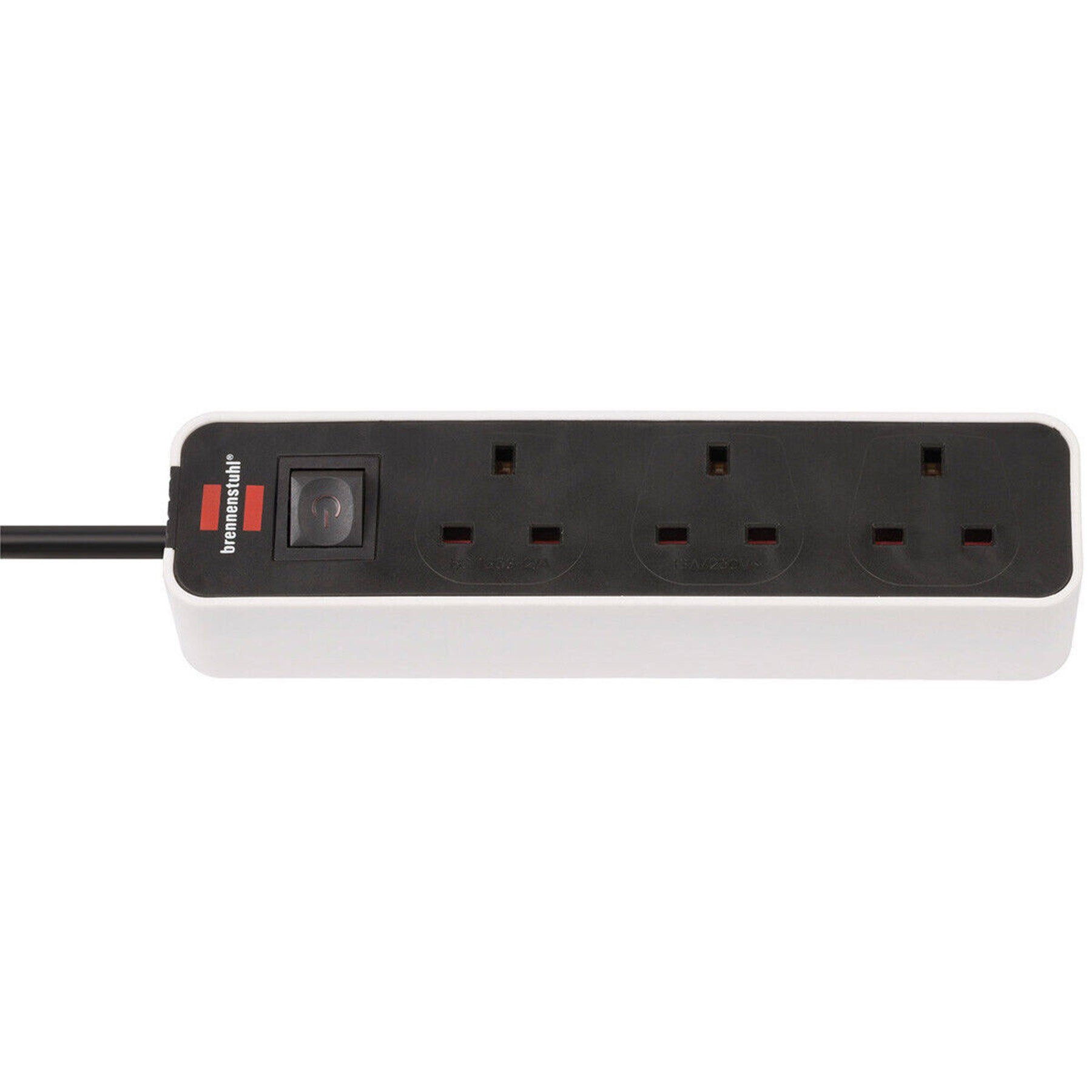 Electrical extension with 3 sockets , White Color