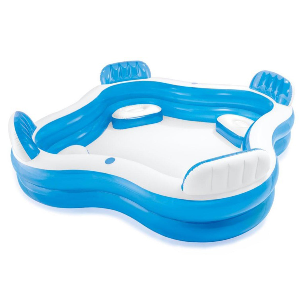 Inflatable Pool, Blue & White