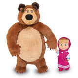 Masha Set Plush Bear With Doll, Small