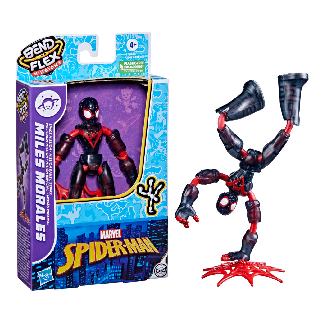 Spider-Man Marvel Bend and Flex Missions Miles Morales Space Mission Action Figure
