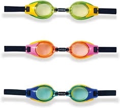 Rubber Junior Swim Goggles - Multicolour