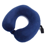 Memory Foam Neck Pillow , Navy Color