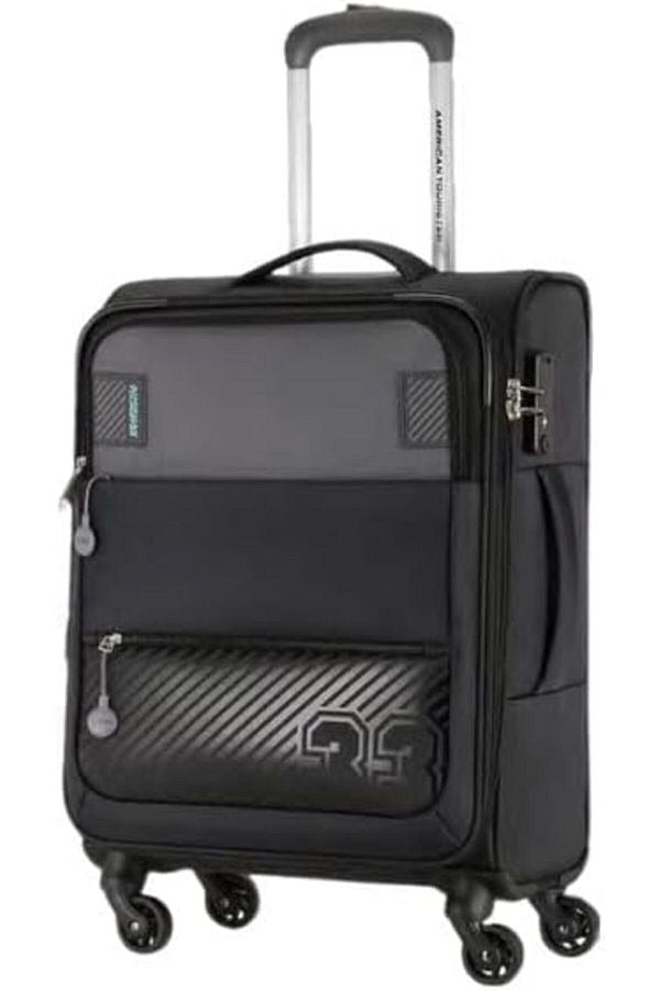 Majoris Spinner Soft Luggage Trolly Bag 83 cm - Black