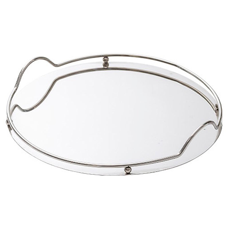 Color Tray Round 32 Cm-Silver