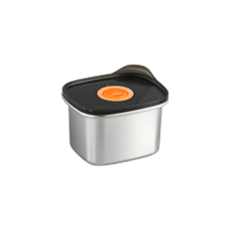 Food Container 304 300Ml-Black-Silver