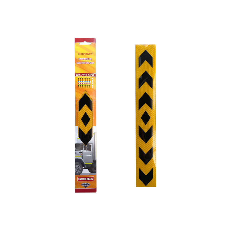 Highpower Reflective Tape 5X40Cm 2Pc-Multicolour