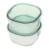 Iwaki  Microwave Food Containers Box Fresh 2Pc 200Ml

-Clear-Green