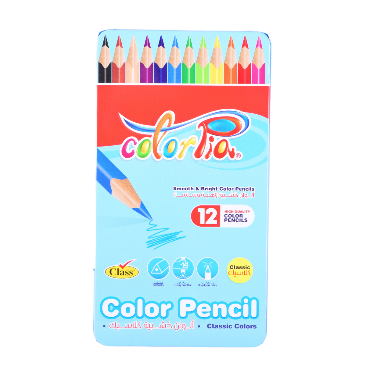 12pc color pencil in box