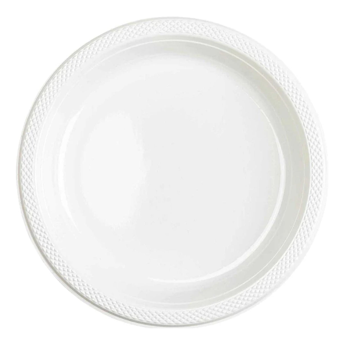 20pcs Plastic plate - White