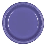 Plastic Plates Set 17 cm purple
