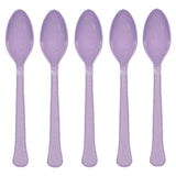 Plastic Spoon Set, Purple