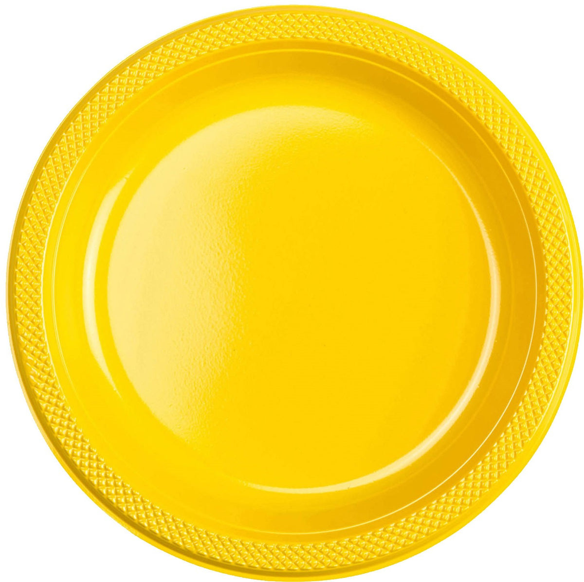 Plastic Plates Set Large, Yellow