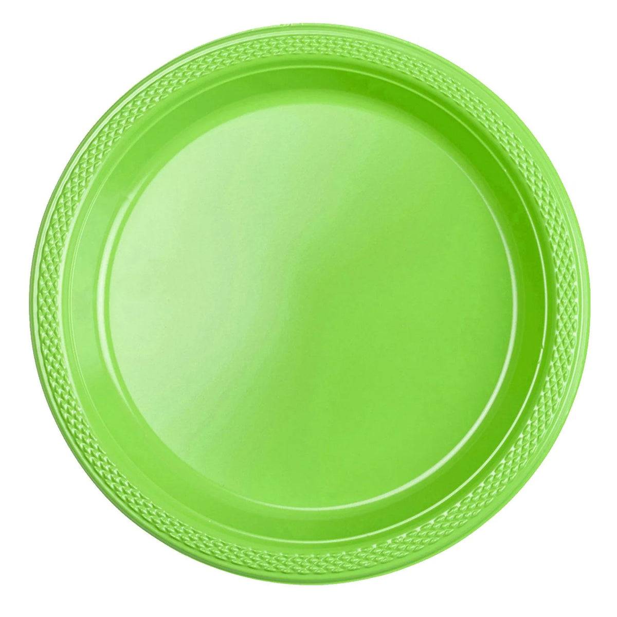20pcs Plastic plates - Green