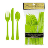 Plastic Cutlery Set - Green