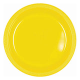 20cs Plastic Plates - Yellow