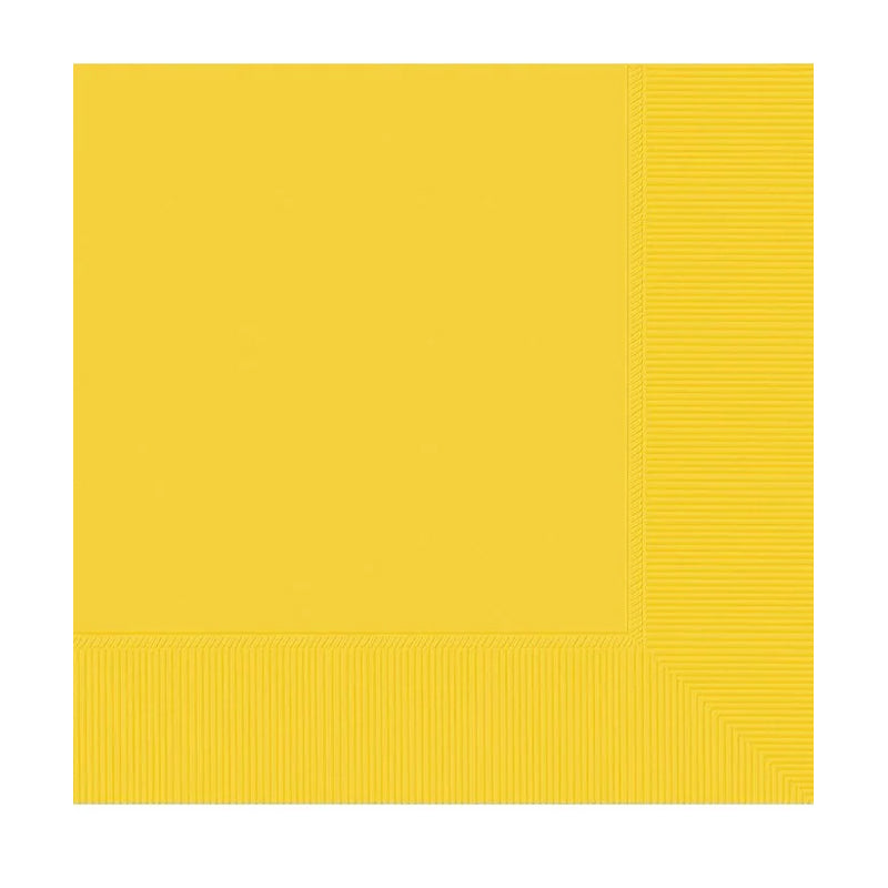 Amscan 2-Ply Lunch Napkin 40Ct Sunshine - Yellow