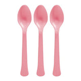 Amscan Hvy Weight Plastic Spoons 20Pcs- Pink