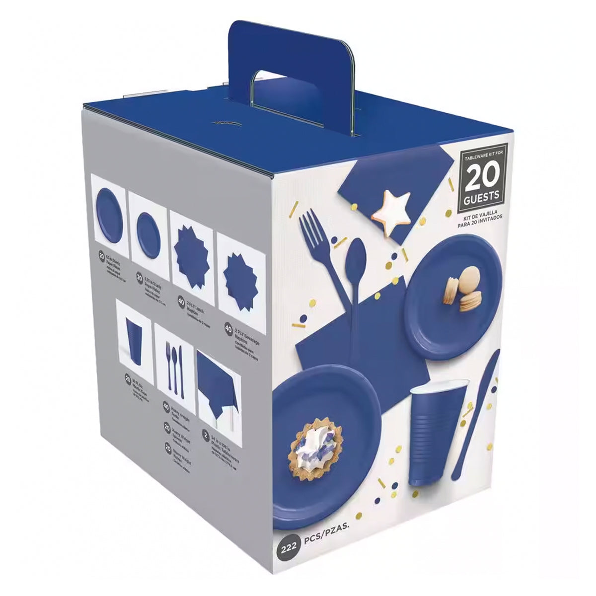 TABLEWARE KIT(20GUESTS) Royal Blue