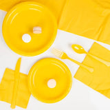 Tableware Kit 20 guests - Yellow