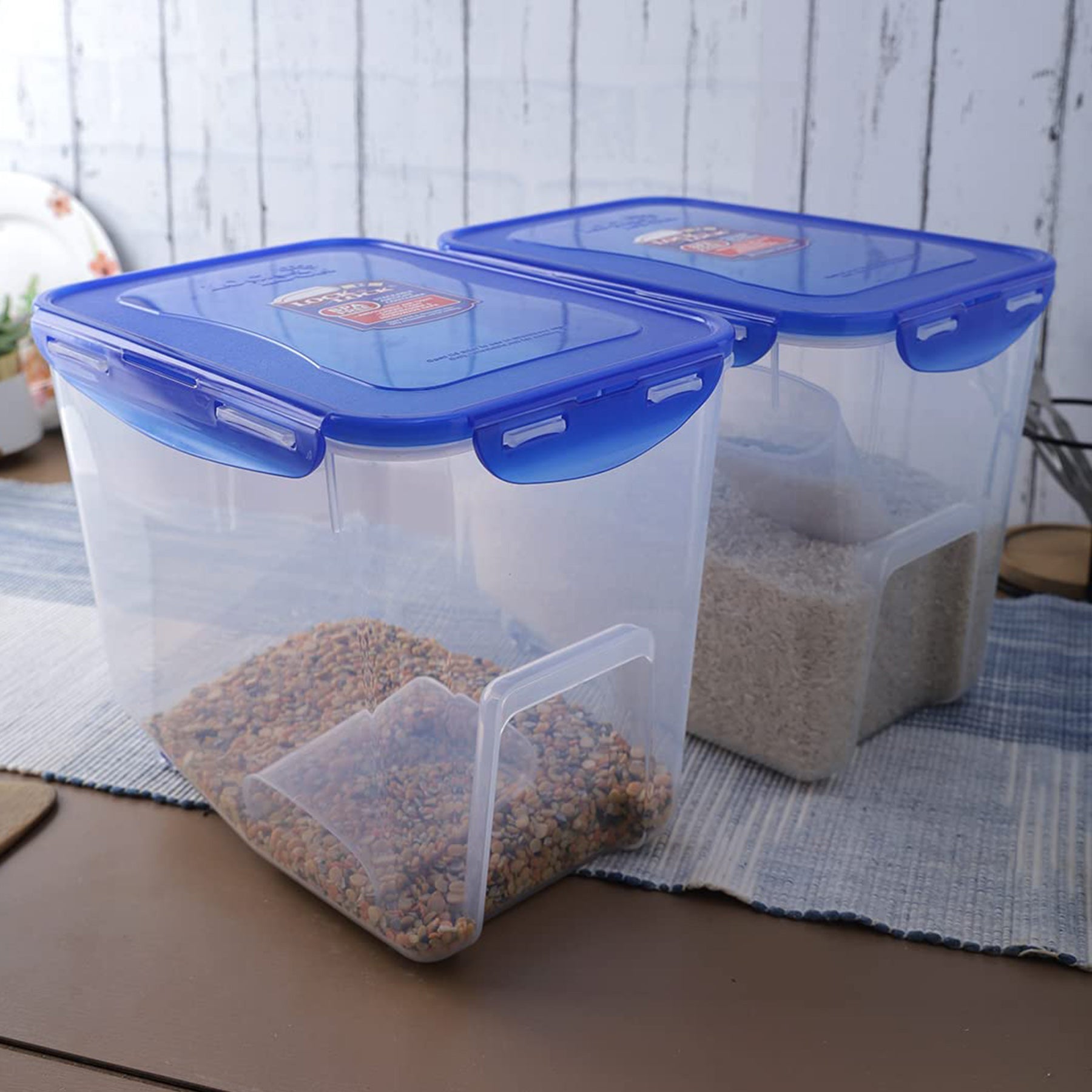 Rice Container with Cup - Clear