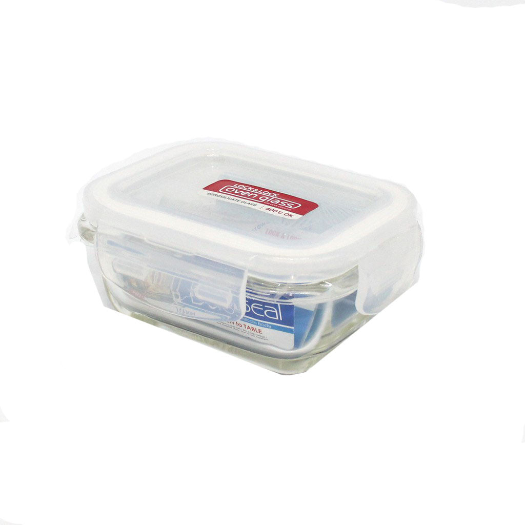 Square oven container with lid