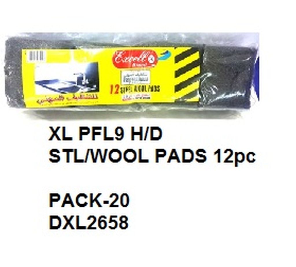 Excell Partymate Heavy Duty Xl Steel Wool Pads-Silver