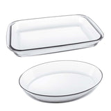 Oval & Rectangular baking dishes set