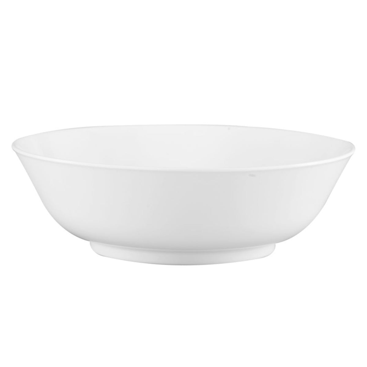 Round medium serving bowl - white