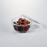 Round oven container with lid