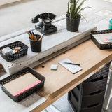Rectangular storage basket