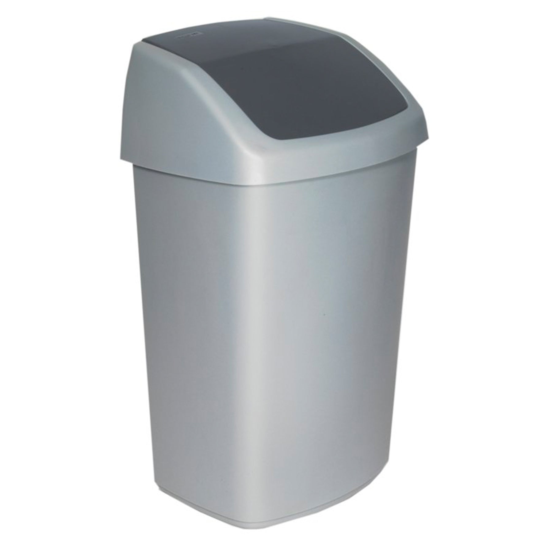 Plastic Waste Basket, Grey