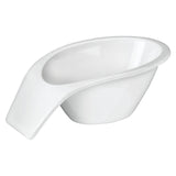 Serving bowl with handle - white