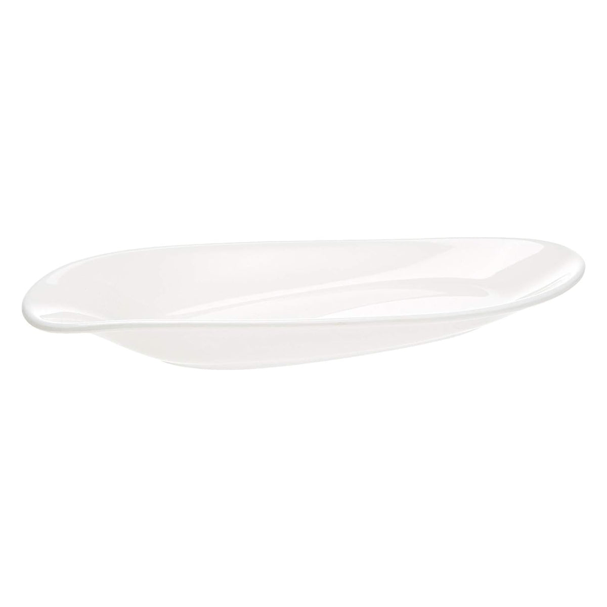 Oval platter - white
