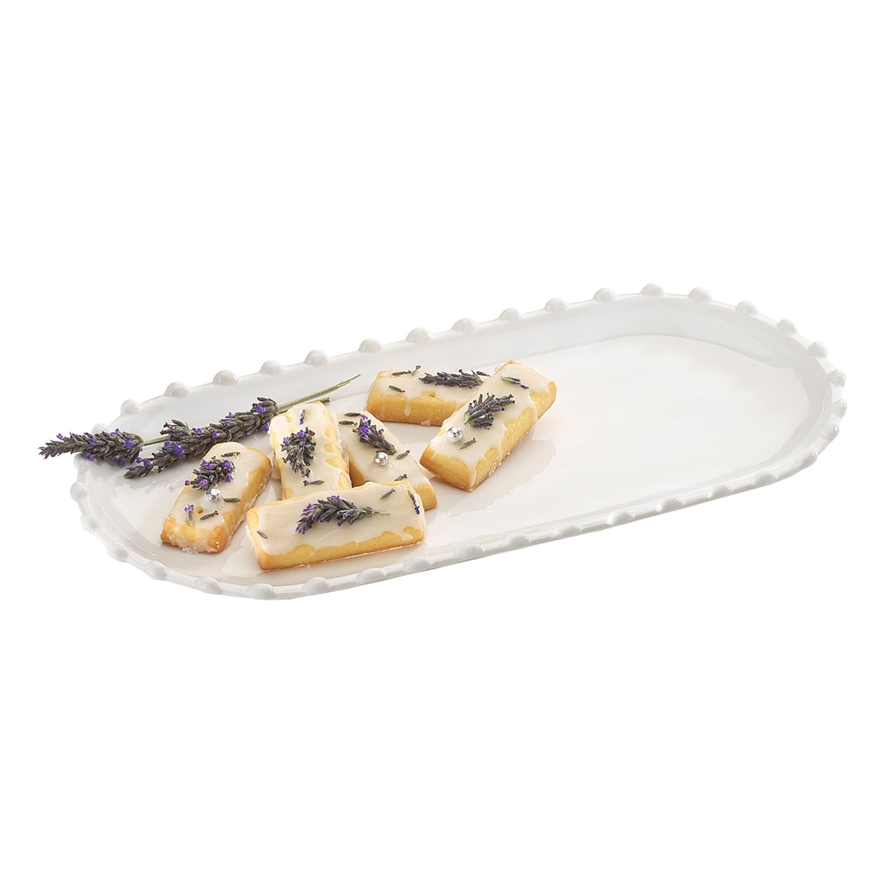 Pearl serving platter 34X16 cm