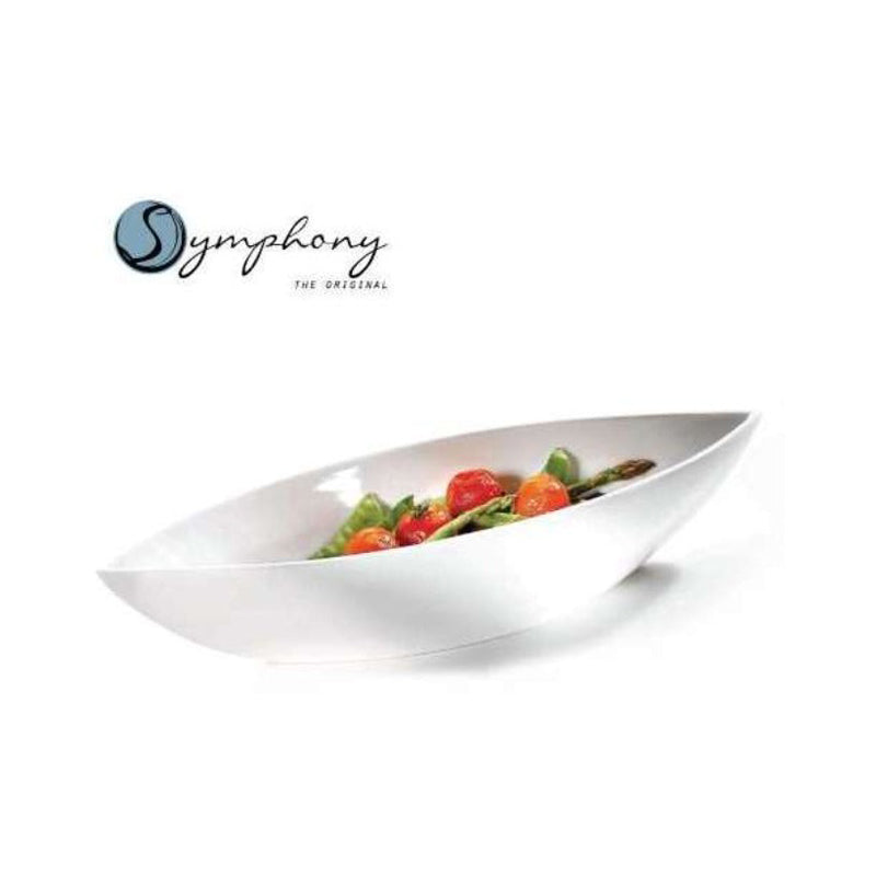Symphony 4064 Oval Bowl 44X16Cm - White