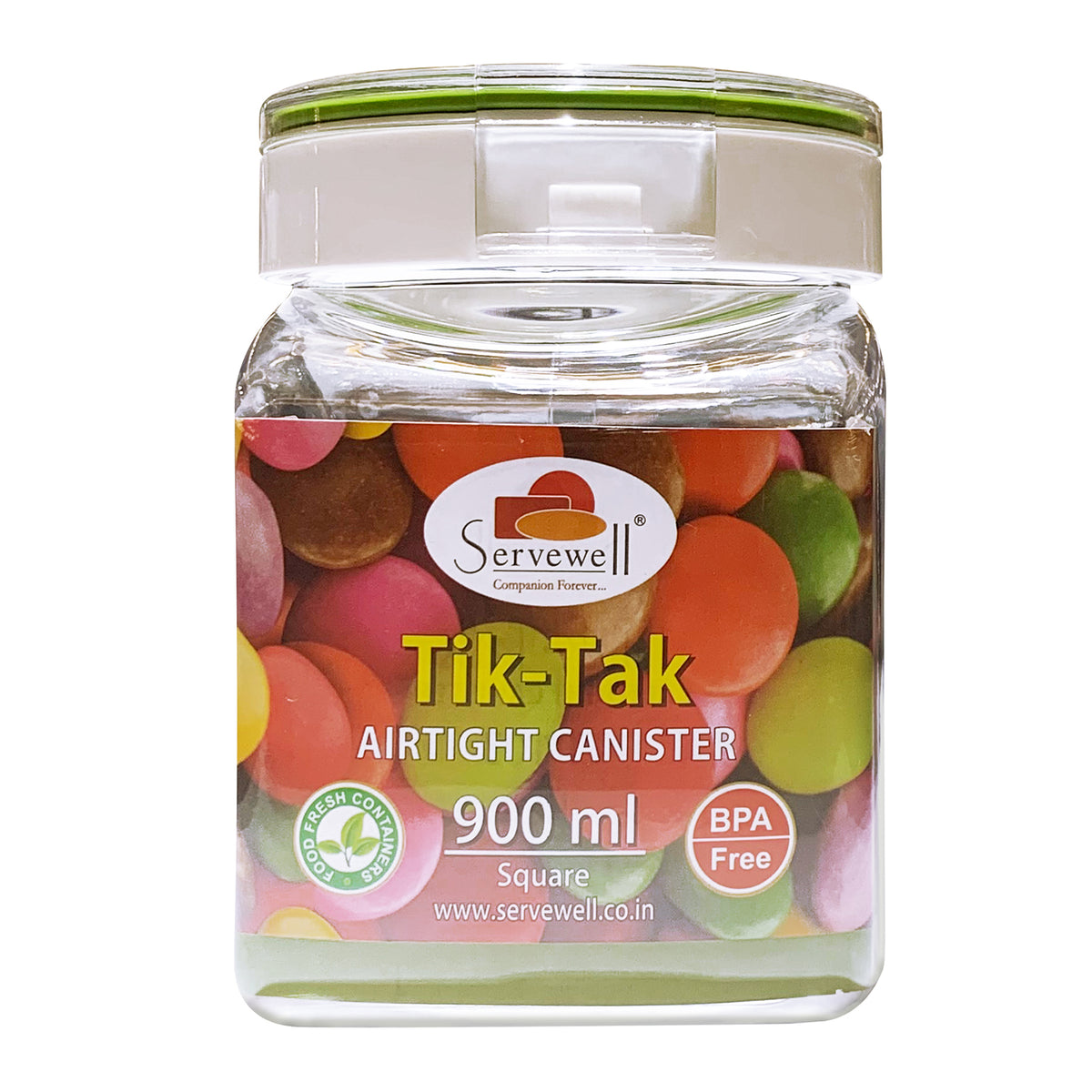 Round Canister with handle