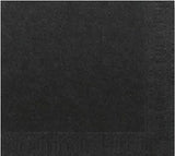 Duni Du 150327 3-Ply Paper Napkins (33 X 33 Cm, 20 Pieces)-Black